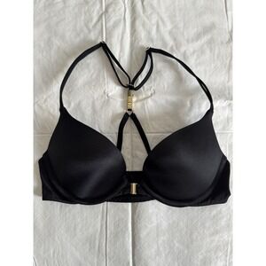 Victoria's Secret Black Push-Up Strappy Back Bra